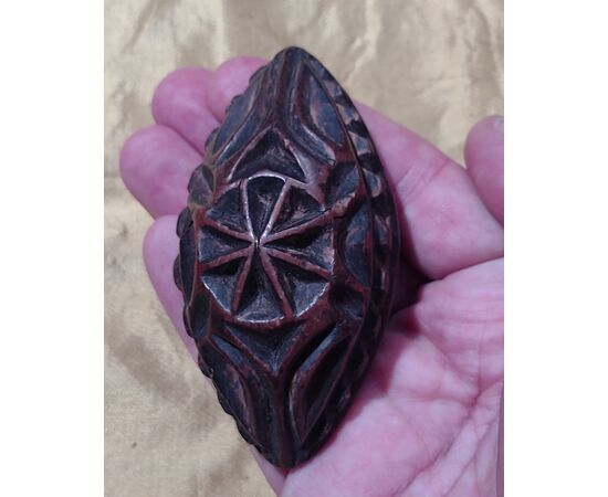 Marca da pane in bosso intagliato Piemonte