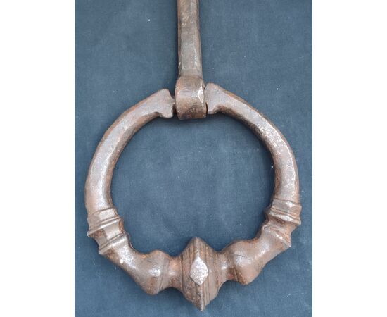 Imposing 16th-century wrought iron door knocker