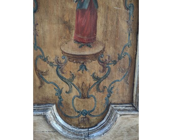 18th-century single-leaf painted door