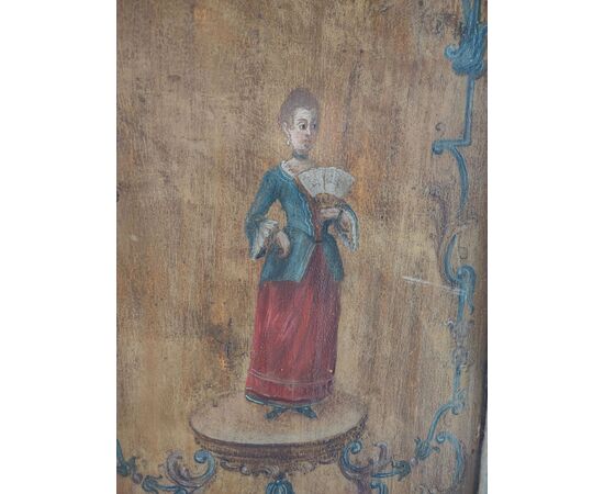 18th-century single-leaf painted door