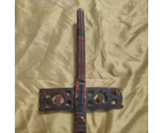 Splendida conocchia calabrese policroma