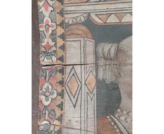 Portrait of a noblewoman, tempera on wood, Cremona.