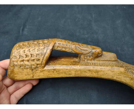 Splendido pendente zoomorfo di giogo Valle d'Aosta XVIII secolo