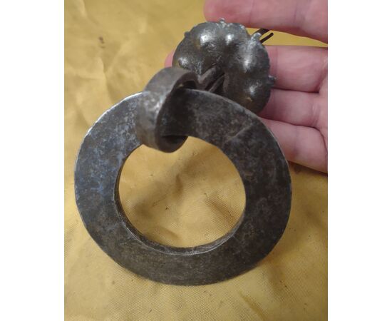 17th century wrought iron door handle