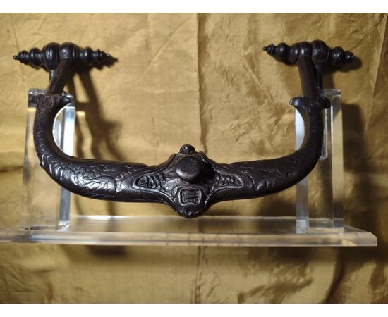 Important Renaissance zoomorphic wrought iron knocker