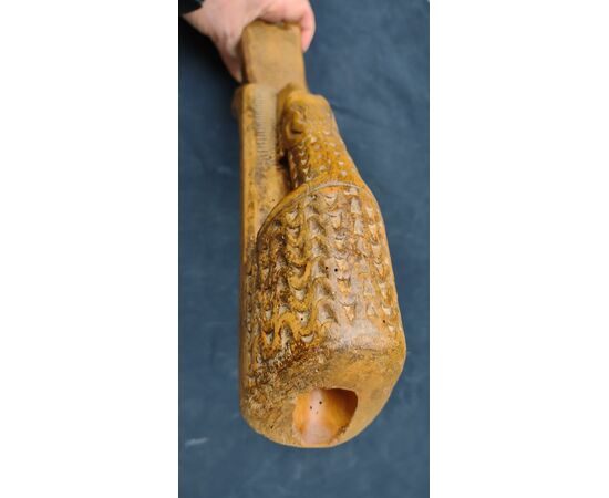 Splendido pendente zoomorfo di giogo Valle d'Aosta XVIII secolo