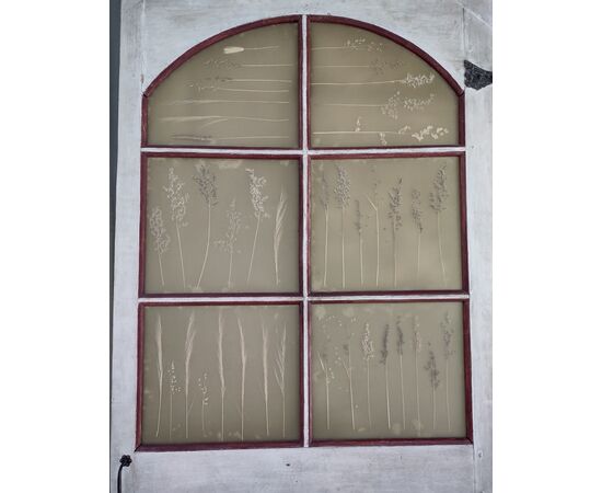 Piedmontese door in Provençal style painted with tempera