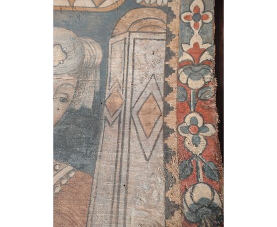 Portrait of a noblewoman, tempera on wood, Cremona.