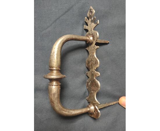 17th century wrought iron door handle