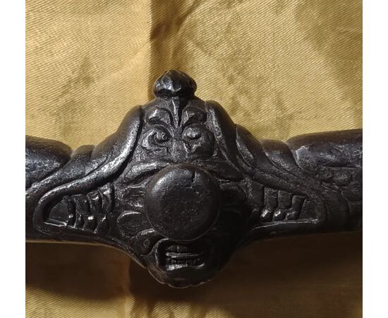 Important Renaissance zoomorphic wrought iron knocker