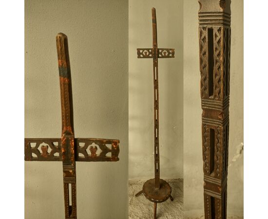 Splendida conocchia calabrese policroma