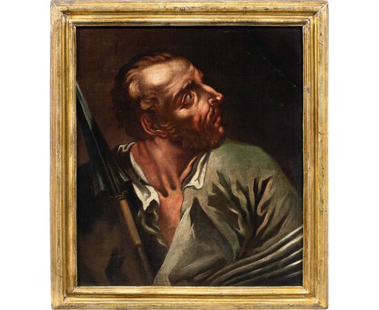 Circle of Giambattista Piazzetta (Venice 1683 - Venice 1754) - Six apostles in half-bust.