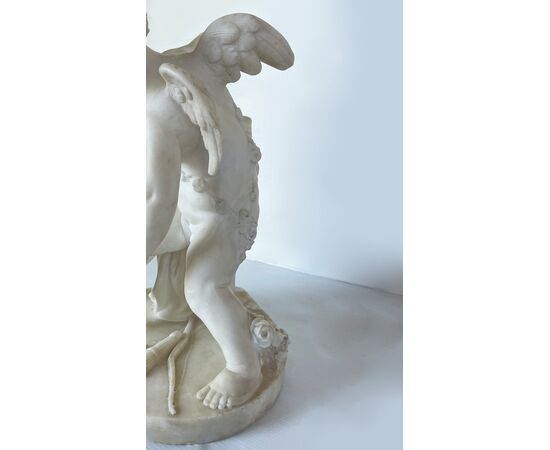 "Eros e Anteros" - scultura in alabastro