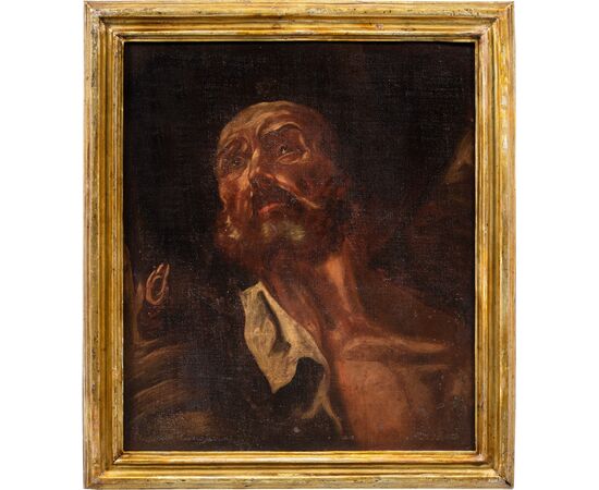 Giambattista Piazzetta (Venezia 1683 - Venezia 1754) cerchia di - Sei apostoli a mezzobusto.