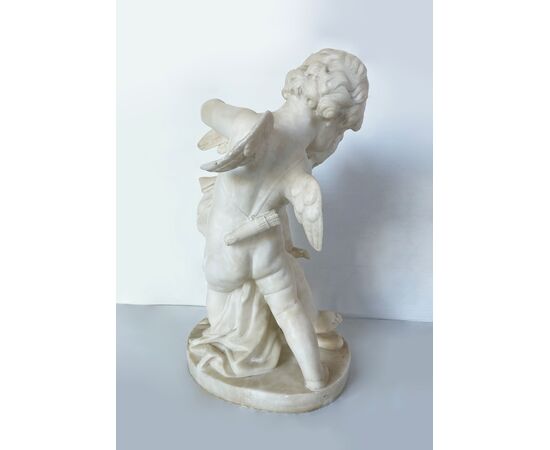 "Eros e Anteros" - scultura in alabastro