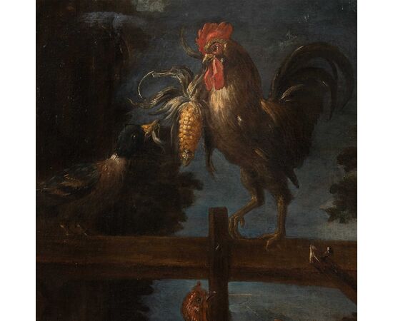 Felice Boselli (Piacenza 1650 - Parma 1732) - Shepherd with flock and game.