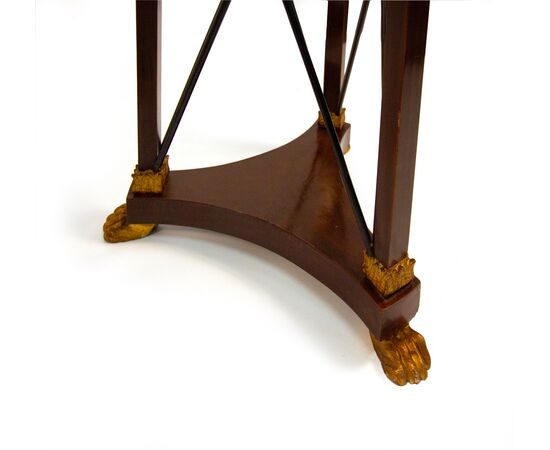 Pair of mahogany gueridons, Empire style, early 20th century