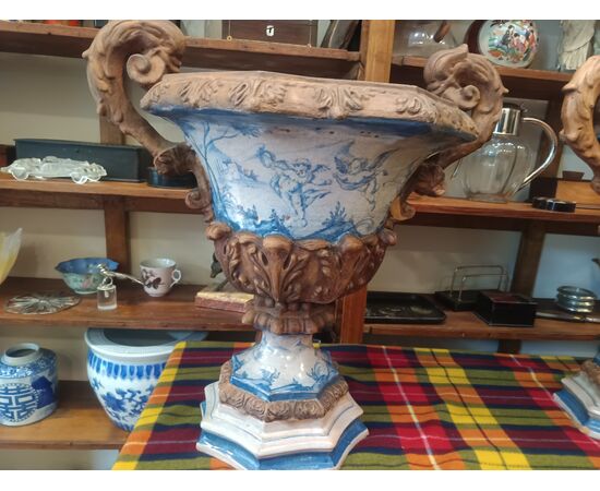 Coppia di vasi in terracotta toscani h.60