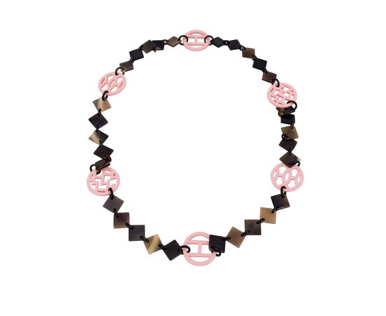 HERMES Collana in Col. Rosa