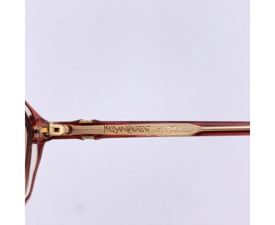 YVES SAINT LAURENT Occhiali da Sole Vintage in Acetato Col. Marrone