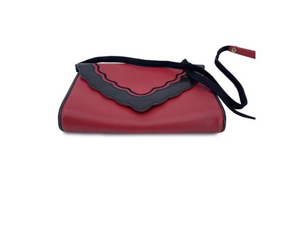 YVES SAINT LAURENT Pochette Vintage in Pelle Col. Rosso S