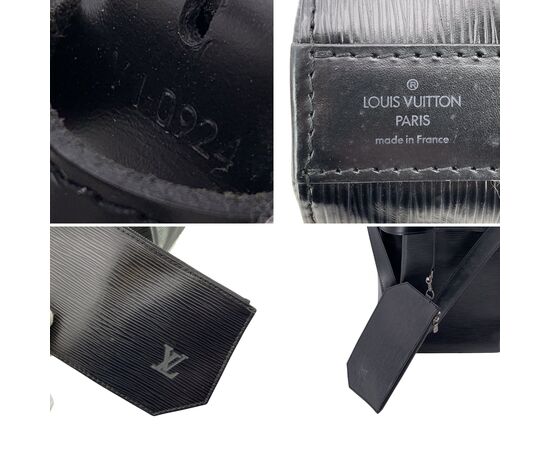 LOUIS VUITTON Borsa a Tracolla Vintage in Pelle Col. Nero Sac d'epaule M