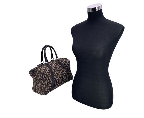 DIOR Borsa a Mano Vintage in Tela Col. Blu Diorissimo M