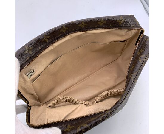 LOUIS VUITTON Pochette Vintage in Tela Col. Marrone Trousse de Toilette M
