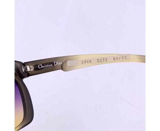 DIOR Occhiali da Sole Vintage in Acetato Col. Giallo Oversize