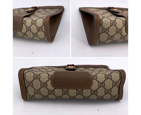 GUCCI Pochette Vintage in Tela Col. Beige Ophidia S
