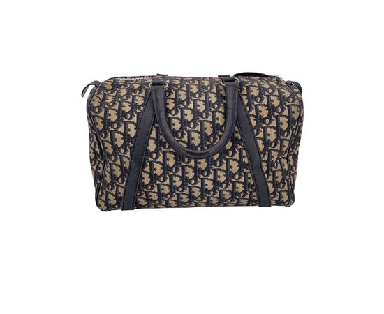 DIOR Borsa a Mano Vintage in Tela Col. Blu Diorissimo M