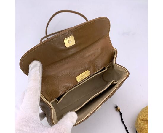 FENDI Borsa a Tracolla Vintage in Pelle Col. Marrone FF S