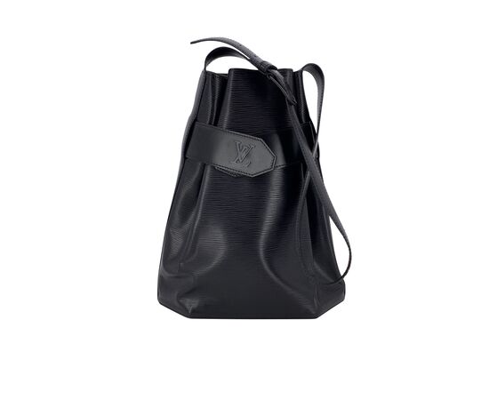 LOUIS VUITTON Borsa a Tracolla Vintage in Pelle Col. Nero Sac d'epaule M