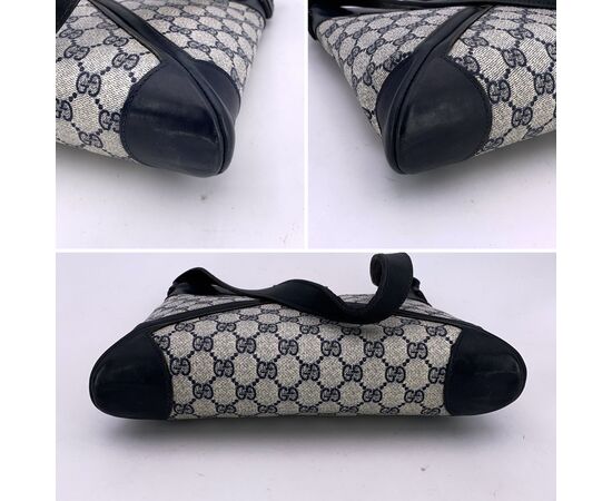 GUCCI Borsa a Tracolla Vintage in Tela Col. Blu M
