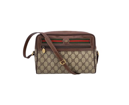 GUCCI Borsa a Tracolla Vintage in Tela Col. Bianco Ophidia M