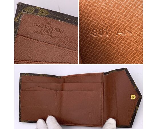 LOUIS VUITTON Portafoglio Vintage in Tela Col. Marrone S