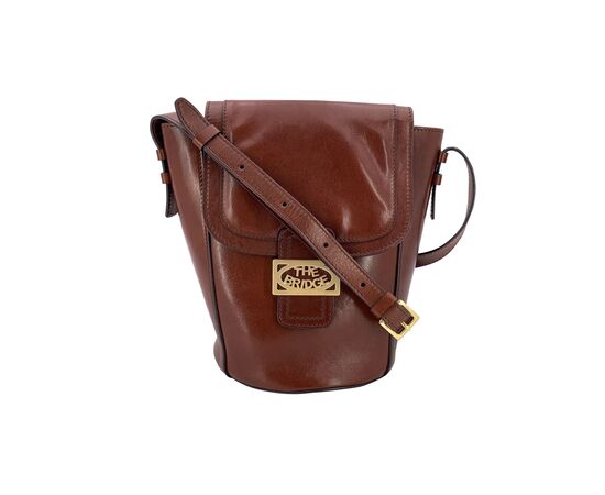 THE BRIDGE Borsa a Tracolla Vintage in Pelle Col. Marrone M
