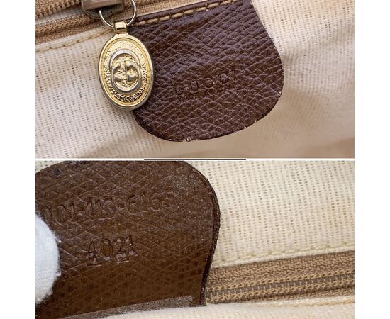 GUCCI Borsa a Tracolla Vintage in Tela Col. Bianco Ophidia M
