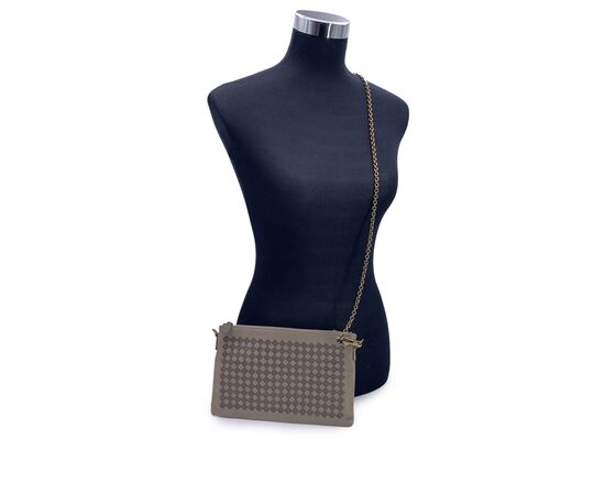 BOTTEGA VENETA Borsa a Tracolla in Pelle Col. Marrone Pouch S