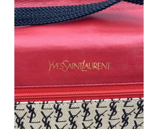 YVES SAINT LAURENT Pochette Vintage in Pelle Col. Rosso S