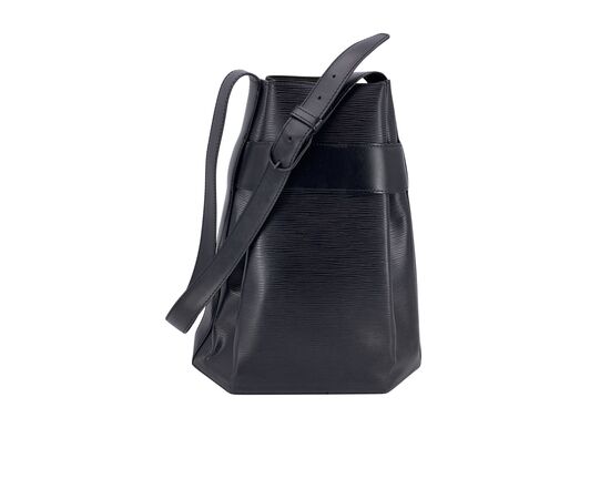 LOUIS VUITTON Borsa a Tracolla Vintage in Pelle Col. Nero Sac d'epaule M