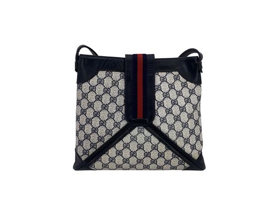 GUCCI Borsa a Tracolla Vintage in Tela Col. Blu M