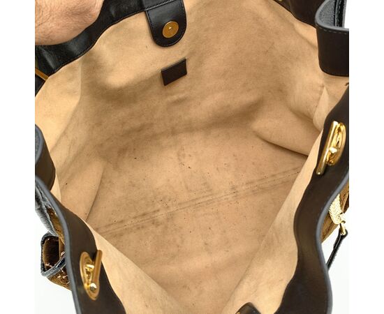 GUCCI Borsa Shopper in Velluto Col. Marrone Rajah L