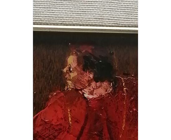 Angelo Tassi (Bologna, October 9, 1937) portrait of a Cardinal - signed