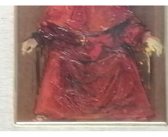 Angelo Tassi (Bologna, October 9, 1937) portrait of a Cardinal - signed