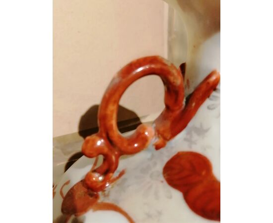 19th-century Japanese vase in painted ceramic