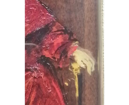 Angelo Tassi (Bologna, October 9, 1937) portrait of a Cardinal - signed