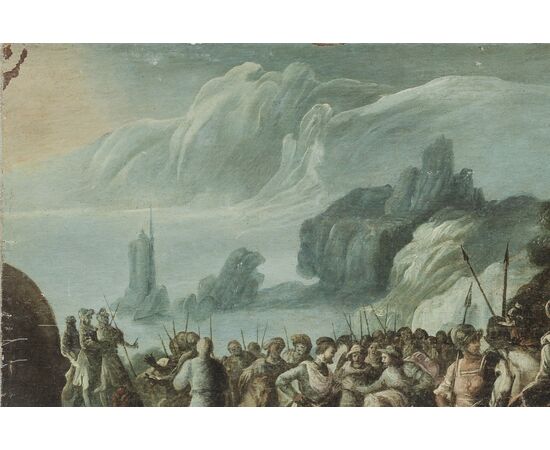 The Beheading of Goliath - Italian School 17th Century - oil on canvas