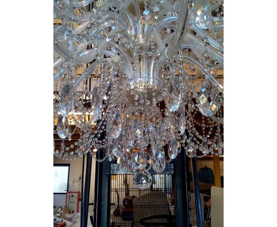 Bohemian chandelier, dimensions 160x160 cm, with documentation