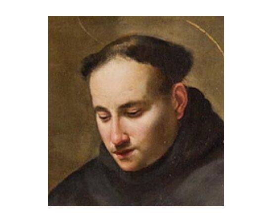 Portrait of Saint Anthony of Padua - 17th century masterpiece - oil on canvas